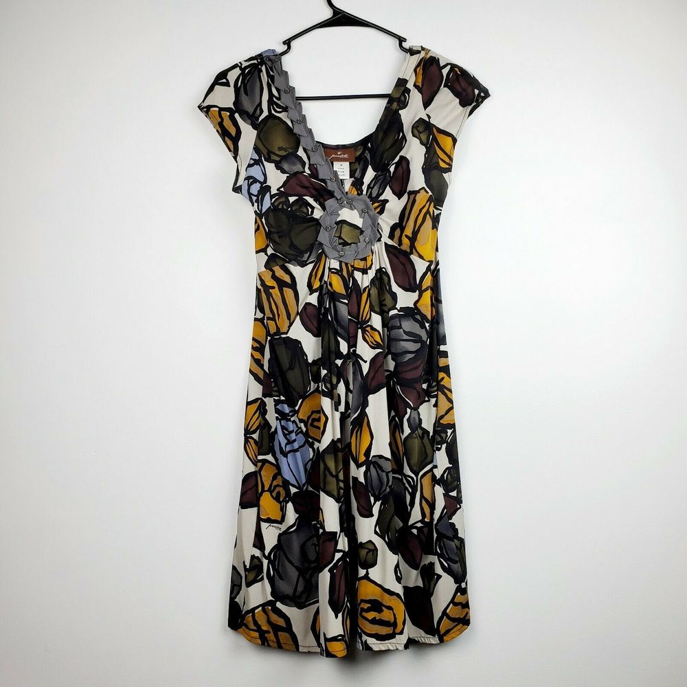 Prairie New York Lagenlook Silk Dress USA Med EUC